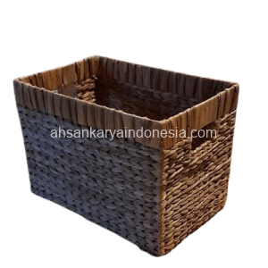 Dried Woven Basket Resctangle Water Hyacinth