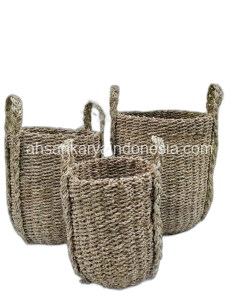 Natural Round Seagrass Baskets